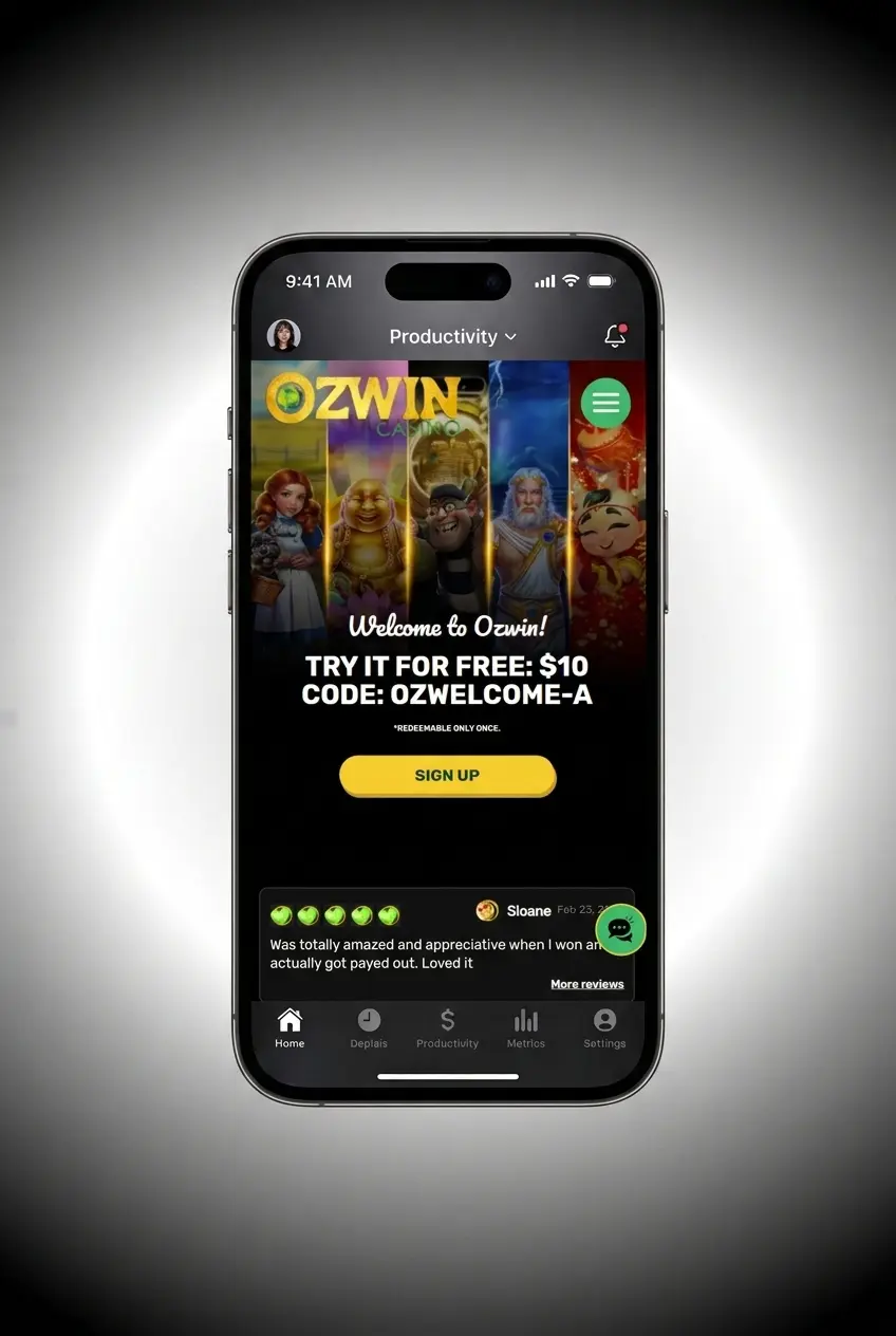 Step-by-step guide on how to start playing casino games at Ozwin including pokies, live dealer, and table games