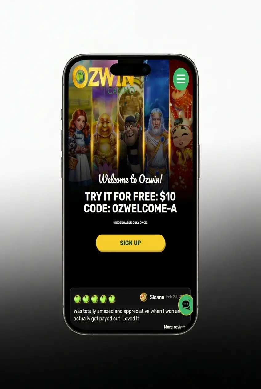 5 steps to start playing at Ozwin Casino including registration, deposit, and bonus code entry for Australian players